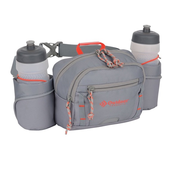 H2O Mojave Waist Pack by Outdoor Products Fanny Pack + Two 600mL Water Bottles - Picture 1 of 14